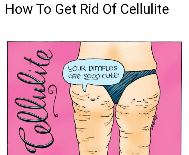 ANTI-CELLULITE PRODUCT - CARTOON OF WOMEN WITH CELLULITE