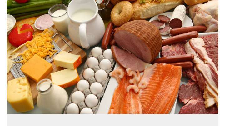 PROCCESSED AND UNPROCESSED FOODS - FOODS WE EAT DAILY EGGS, CHEESE, HAM, EGGS, MILK