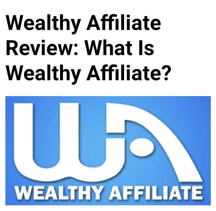 WEALTHY AFFILIATE - THE BLUE AND WHITE LOGO
