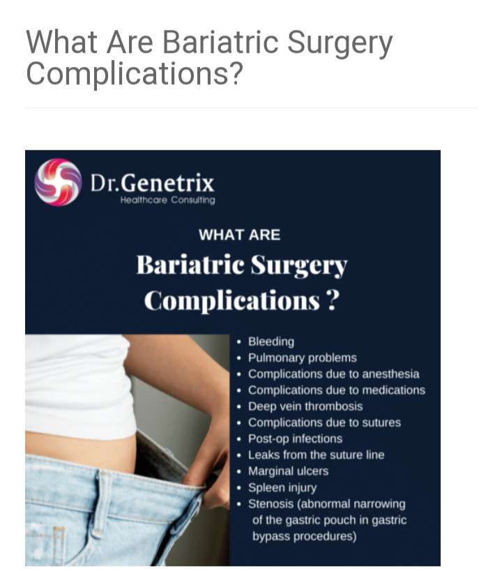 BARIATRIC SURGERY COMPLICATIONS - GIRLS PANTS ARE TOO BIG