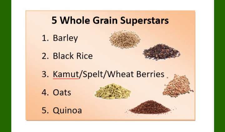 WHOLE GRAIN - CONTAIN FIBER AND KEEPS YOU FULL