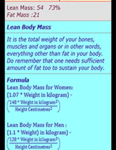 Lean Body Mass - Calculator