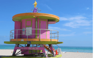 A LIFEGUARD'S STATION AS THEY TRAIN FOR WATER SAFETY TIPS FOR THE SUMMER MONTHS