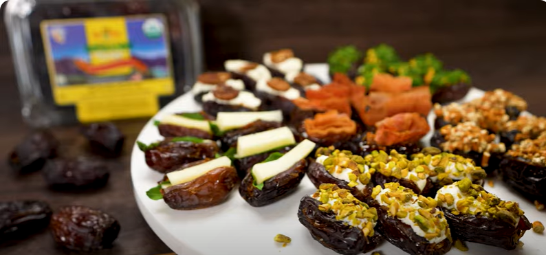 REFRESHING SUMMER SNACKS WITH STUFFED DATES